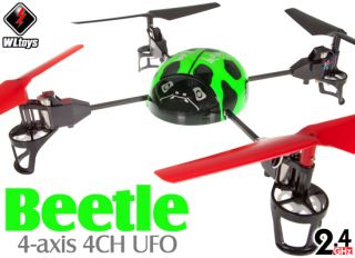 WLToys V929 Beetle 4CH 2.4Ghz 4 axis UFO 3D Tumbling RC Helicopter BNF