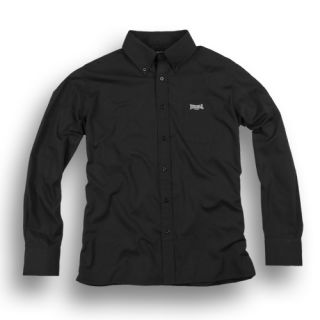 LONSDALE Lang Arm Button Down Hemd   Farbe Black
