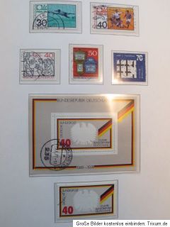 BRD Sammlung 1949 2000 fast komplett, gestempelt in 2 Vordruckalben