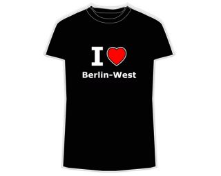 Shirt girlie I love Berlin West S 3XL