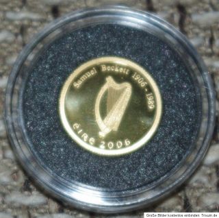 IRLAND 20 Euro 2006 SAMUEL BECKETT 999 GOLD PP