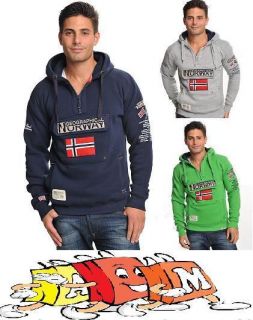 GEOGRAPHICAL NORWAY Unisex Sweetshirt Hoodie Pullover Gr. S M L XL XXL