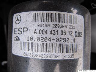 Mercedes W203 C Klasse Hydraulik ESP ABS Steuergerät Hydraulikblock