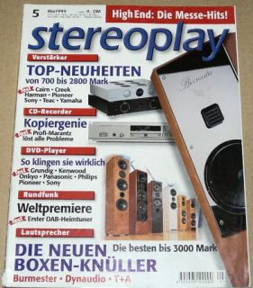 Stereoplay 5/99 Burmester 949 Mk II,DynAudio Contour 3.