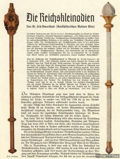 Reichskleinodien Reichsinsignien Bericht Nürnberg 1938