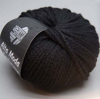 Lana Grossa Alta Moda Cashmere 012 schwarz 50g Wolle