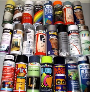400 ml Sprühfarben, Spraydosen von verschiedenen Herstellern (9,975