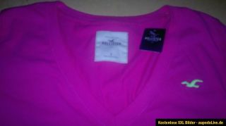 Hollister Damen Langarm T Shirt  pink  Gr. S  Neu
