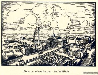 Brauerei Willich Korschenbroich Bier Hannen Alt 1927