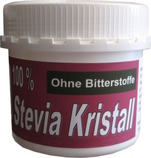 Stevia Pulver Kristall Streusuesse Steviolglykoside 100 g Dose E960