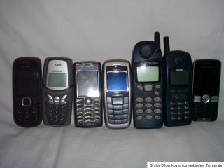 alte;Handys;Handy;Telefon;Tastentelefon;Nokia;Simens;alle noch ok