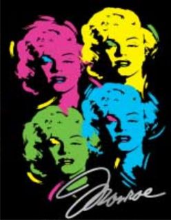 MARILYN MONROE T Shirt Andy Warhol Neon Prints Pop Art Grafitti Icon