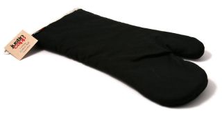 CHEF JUSTIN CAPP Black Cotton Padded SINGLE OVEN GLOVE