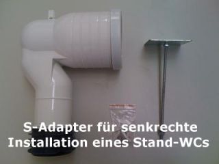 Adapter Anschlusstutzen für Stand WC