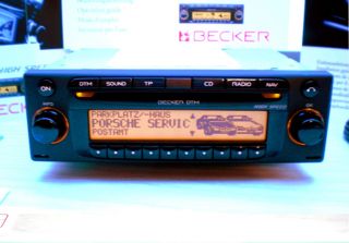 PORSCHE Becker CD Navigation NEU 986 944 993 996 911 Radio Classic