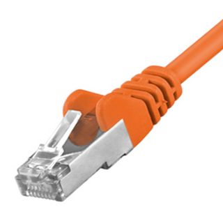 CAT5e FTP Netzwerkkabel LAN DSL Patchkabel orange 1,5m