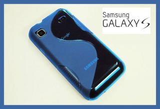 Samsung Galaxy S i9003 TPU Silikon Hülle Case Tasche Cover Blau
