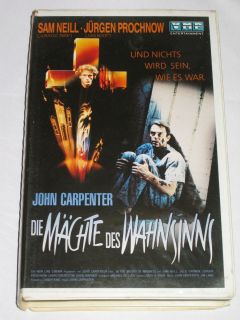 Die Mächte des Wahnsinns   VHS/Horror/Sam Neill/John Carpenter/VMP