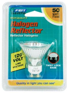 Feit BPQ50MR16/GU10 High Quality Halogen Quartz Reflector Light Bulb