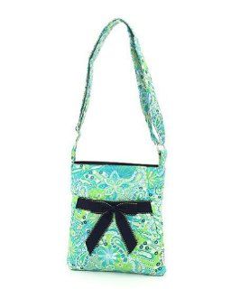  Belvah Quilted Paisley Hipster Cross body (Turquoise/ Navy) Shoes