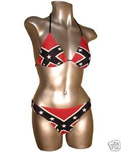 Rebel Confederate Flag Bikini   Swimwear Size Medium