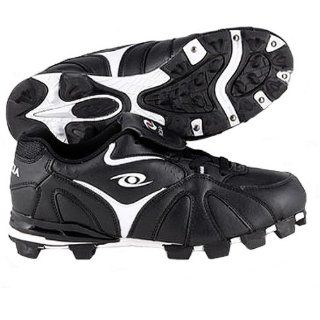  ACACIA Youth RBI Low Baseball Cleats BLACK/WHITE 13Y Shoes