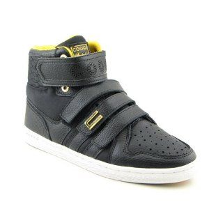Strap Mens Velcro Straps Lace Up Metallic Logo High Top Sneakers Shoes