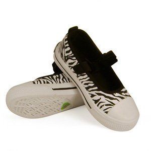  Bella Zebra Tennis Youth Adult Black/White Shoe Size 3 Shoes