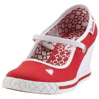 Skechers Cali Womens Bewitch Mary Jane,Red,11 M US Shoes