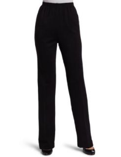 Alfred Dunner Womens Proportioned Medium Pant, Black, 16