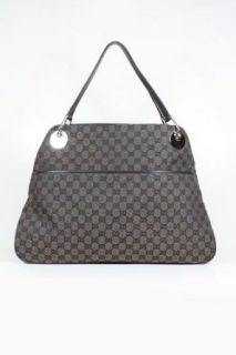 Gucci Handbags Large Dark Brown Canvas and Leather 285584