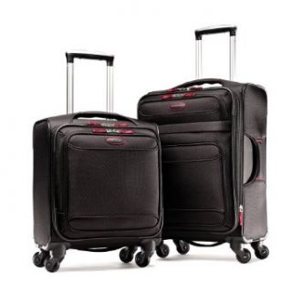Samsonite Luggage Lightweight 2 Piece Set, Black/Red, Set