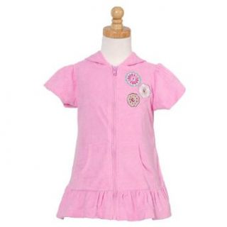 Infant Girls Pink Terry Cloth Bathing Swimsuit Cover Up