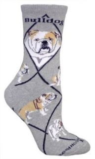 Bulldog Cotton Puppy Dog Breed Animal Socks 9 11 Clothing