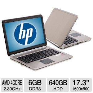 HP 17.3 Pavilion DV7 Laptop PC with AMD Quad Core A6