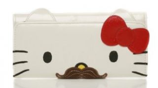 Hello Kitty Mustache Face Wallet Clothing
