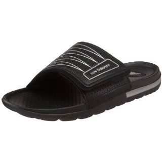 New Balance Mens Gussie Slide,Black,5 M Shoes
