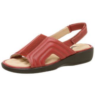  Softwalk Womens Sun Shine Slingback Sandal,Dark Red,7 M Shoes
