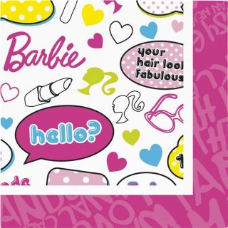 20 Serviettes de table Barbie   20 Serviettes papier BARBIE©; (format