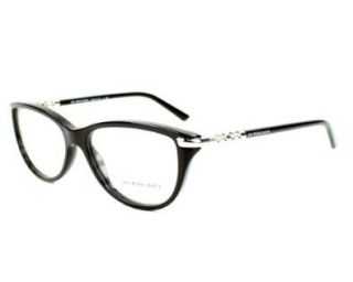  Eyeglasses Burberry BE2107A 3001 SHINY BLACK DEMO LENS Shoes
