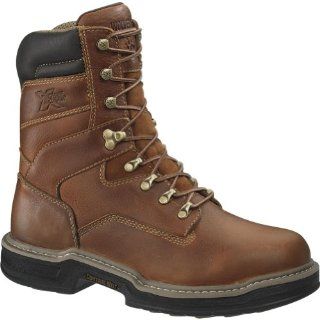  Wolverine Mens Raider 8 MultiShox Soft Toe Boots Brown Shoes