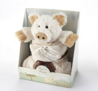 Baby Aspen Pig n A Blanket 2 Piece Gift Set Clothing