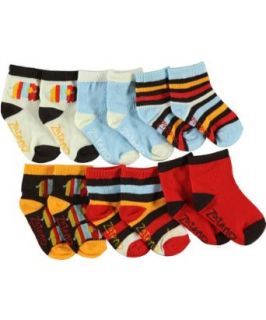 Pack Crew Socks (Sizes 12M   24M)   brown, 12   24 months Clothing