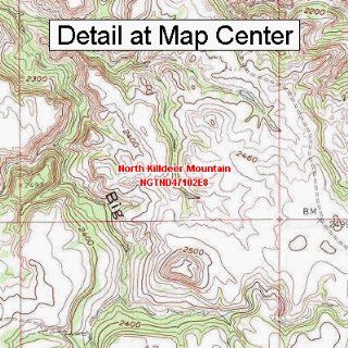 USGS Topographic Quadrangle Map   North Killdeer Mountain