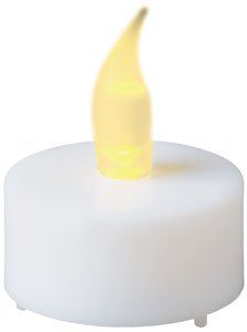 Pack of 24   Flameless LED Tea Lights, White with Amber