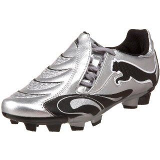 FG Jr Soccer Cleat,Puma Silver/Black/White,1.5 M US Little Kid Shoes