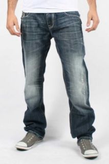 Rock Revival   Mens Wesley Straight Leg Denim Jeans in
