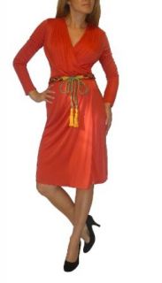 Blumarine Red Long Sleeves Dress. M Clothing
