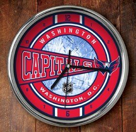 Washington Capitals Chrome Wall Clock