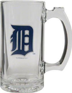 Detroit Tigers Beer Mug 3D Logo Glass Tankard Sports